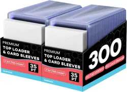 300 Card Sleeves Top Loaders for 150 Hard + 150 Soft Sleeves, Clear - Image 1