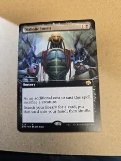 Diabolic Intent - Extended Art - MTG - Brothers War - Card #324 - Regular Rare - Image 1