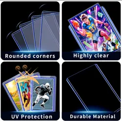 400 Card Sleeves Top Loads for 200 Hard Sleeves+200 Soft Sleeves, Blue - Image 2