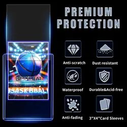 400 Card Sleeves Top Loads for 200 Hard Sleeves+200 Soft Sleeves, Blue - Image 3