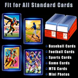 400 Card Sleeves Top Loads for 200 Hard Sleeves+200 Soft Sleeves, Blue - Image 4