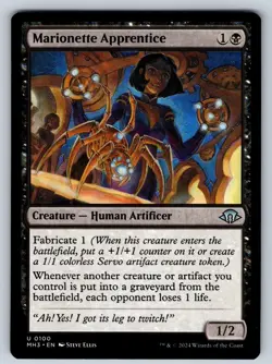 Marionette Apprentice 100 Uncommon Modern Horizons 3 Magic: The Gathering LP - Image 1