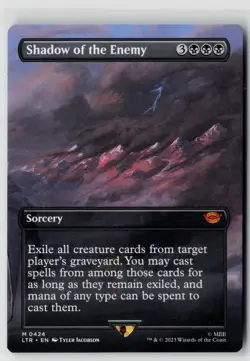 MTG Shadow Of The Enemy Borderless 424 Lord Of The Rings LOTR x1 NM Mythic - Image 1