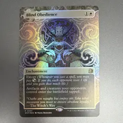 Wizards of the Coast Blind Obedience 0001 WOE Enchanting Tales Alt Art Foil R EN - Image 1