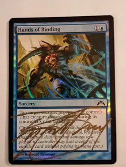 Magic The Gathering - 1x Signed Foil Hands of Binding (mtg) Gatecrash - 2 avail - Image 1