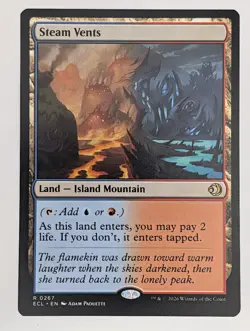 Normal Steam Vents 267 Lorwyn Eclipsed Mtg NM - Image 1