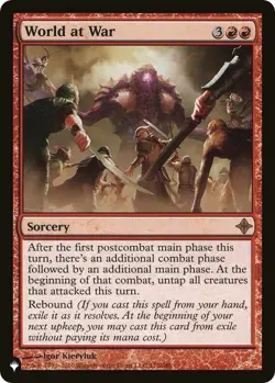 World at War The List Reprints Regular Lightly Played - Image 1