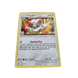 Cinccino 86/111 Uncommon Pokemon Trading Card Sun & Moon Crimson Invasion (F2 - Image 1