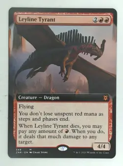 MTG Bling - Showcase - Leyline Tyrant (Borderless) - Zendikar Rising -R215 - Image 1