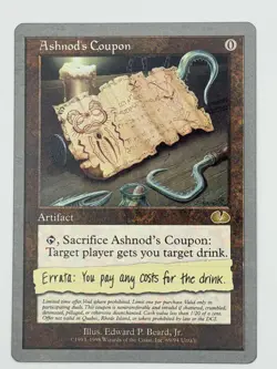 MTG Unglued #69 Ashnod's Coupon - Image 1