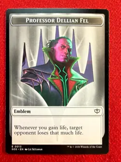 Near Mint: Professor Dellian Fel SOS 214 - Includes Emblem! - Image 2