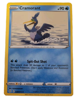 Cramorant 028/072 Shining Fates Pokemon TCG Trading Card (V - Image 1