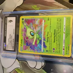 CGC 9 Celebi Pokemon SWSH Vivid Voltage Amazing Rare Holo 009/185 - Image 2