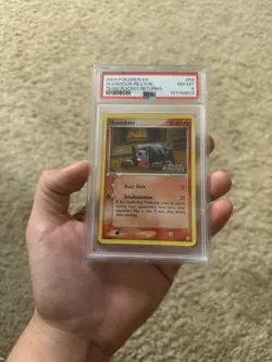 2004 POKEMON EX TEAM ROCKET RETURNS #59 HOUNDOUR-REVERSE FOIL PSA 8 - Image 1