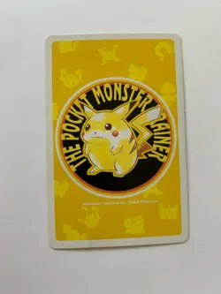 Tauros 10 Of Diamonds Pokemon Poker Pikachu Yellow Deck Playing Card 1998 - Image 2