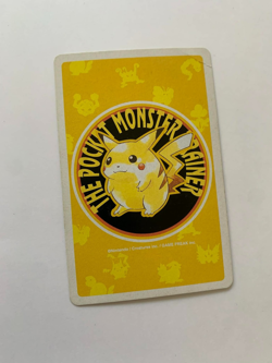 Psyduck 9 Of Clubs Pokemon Poker Pikachu Yellow Deck Playing Card 1998 - Image 2