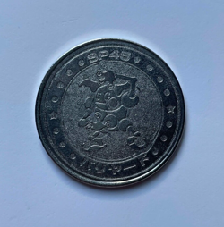 Mr. Mime Pokemon Rare Vintage Meiji Battle Coin Metal Japanese - 1999 - Image 1