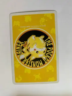 Mankey Queen Of Hearts Pokemon Poker Pikachu Yellow Deck Playing Card 1998 - Image 2
