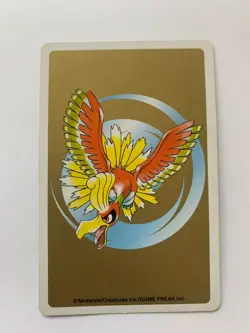 Mr.Mime Mr Mime 8 Of Hearts Pokemon Playing Card Gold Deck Poker Ho-oh 2000 - Image 2
