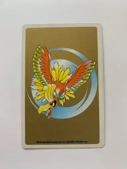 Steelix 6 Of Spades Pokemon Playing Card Gold Deck Poker Ho-oh 2000 - Image 2
