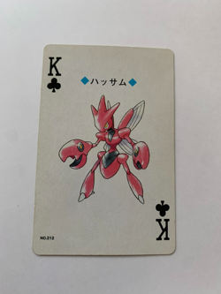 Scizor King Of Clubs Pokemon Playing Card Gold Deck Poker Ho-oh 2000 - Image 1
