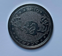 Geodude Pokemon Rare Vintage Meiji Battle Coin Metal Japanese - 1999 - Image 1