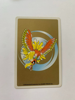 Cyndaquil Ace Of Hearts Pokemon Playing Card Gold Deck Poker Ho-oh 2000 - Image 2