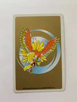 Scyther 8 Of Clubs Pokemon Playing Card Gold Deck Poker Ho-oh 2000 - Image 2
