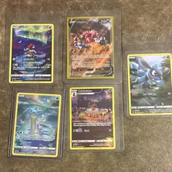FULL ART Pokemon TCG Crown Zenith Galarian Gallery Holo 5-Card Lot MINT RARE - Image 1