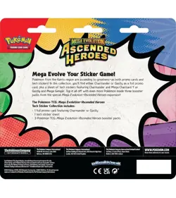 Pokemon TCG | Mega Evolution Ascended Heroes | Gastly | Tech Sticker Collection - Image 2