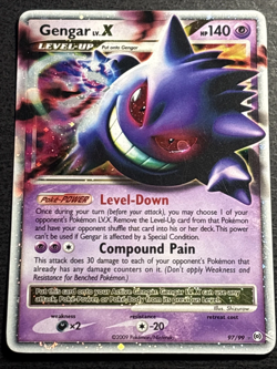 Gengar LV.X 043/090 Advent of Arceus MP 1st ED Japanese Pokemon LP-MP - Image 1