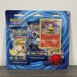 Pokemon TCG XY: Evolutions 3 Pack Braixen Blister Booster Pack | New Sealed - Image 1