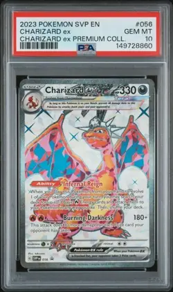 2023 POKEMON SVP EN #056 CHARIZARD EX CHARIZARD EX PREMIUM COLLECTION PSA 10 - Image 1