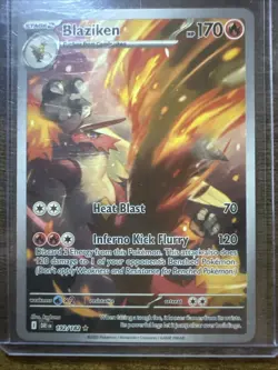 Blaziken 192/182 Illustration Rare, Destined Rivals, Full Art Holo, Pokemon TCG - Image 1