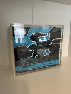Black Bolt Pokemon Center Elite Trainer Box ETB New & Sealed with Acrylic Case - Image 1