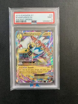 PSA 9 Mint MAmpharos EX Holo - Ancient Origins - Pokemon TCG - Image 1