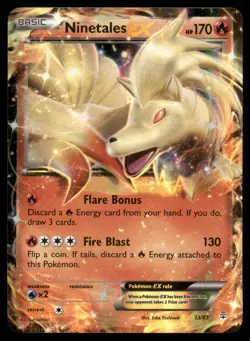 Ninetales EX 13/83 Holo EX Rare Generations Pokemon Holo Lightly Played - Image 1