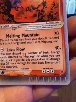 Pokemon TCG Magcargo ex 95/97 Dragon EX Holo Ultra Rare English NM/LP - Image 4