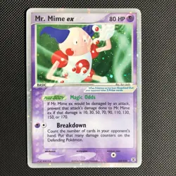Pokemon TCG - Mr. Mime ex 110/112 LP Holo FireRed & LeafGreen - Image 1
