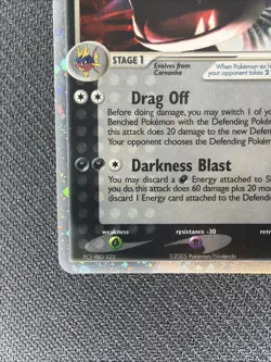 Pokemon Deoxys Sharpedo EX 104/107 Holo - Image 5