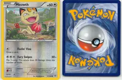 Meowth 67/108 Common Roaring Skies Pokemon Reverse Holo LP Komayama - Image 3