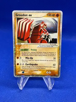 2006 Pokemon EX Collector’s Tins Groudon ex 038 Black Star Promo LP - Image 1