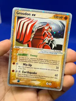 2006 Pokemon EX Collector’s Tins Groudon ex 038 Black Star Promo LP - Image 2