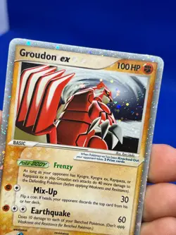 2006 Pokemon EX Collector’s Tins Groudon ex 038 Black Star Promo LP - Image 3
