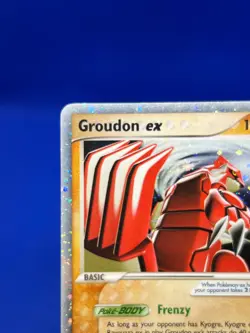 2006 Pokemon EX Collector’s Tins Groudon ex 038 Black Star Promo LP - Image 5