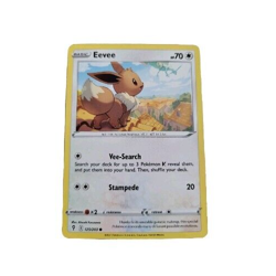 Eevee 125/203 Evolving Skies Common Pokemon Trading Card (A0 - Image 1