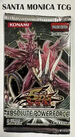YuGiOh! 5D's Absolute Powerforce 1st Edition Sealed Booster Pack - Image 1