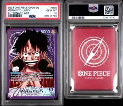 PSA 10 - English - Monkey D Luffy Alt Art Leader - Op05-060 - One Piece TCG - Image 1