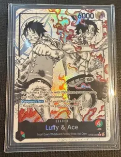 ST30-001 Luffy & Ace leader Alt Art (Parallel) One Piece Card Game ENGLISH Deck - Image 1