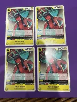One Piece Card Game-Nico Robin Op09-107 Rare Playset English NM Regular - Image 1